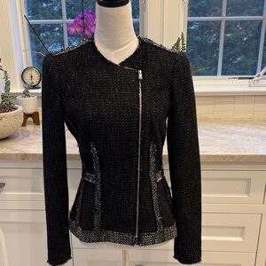 Rebecca Taylor Black Textured Blazer